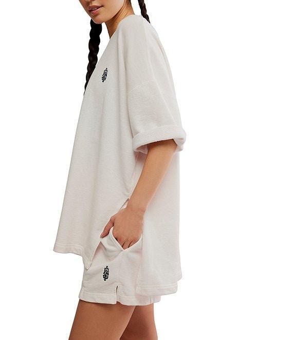 FP Movement Back Me Up Crew Neck Short Sleeves Oversize Short Coordinating Set Product Image