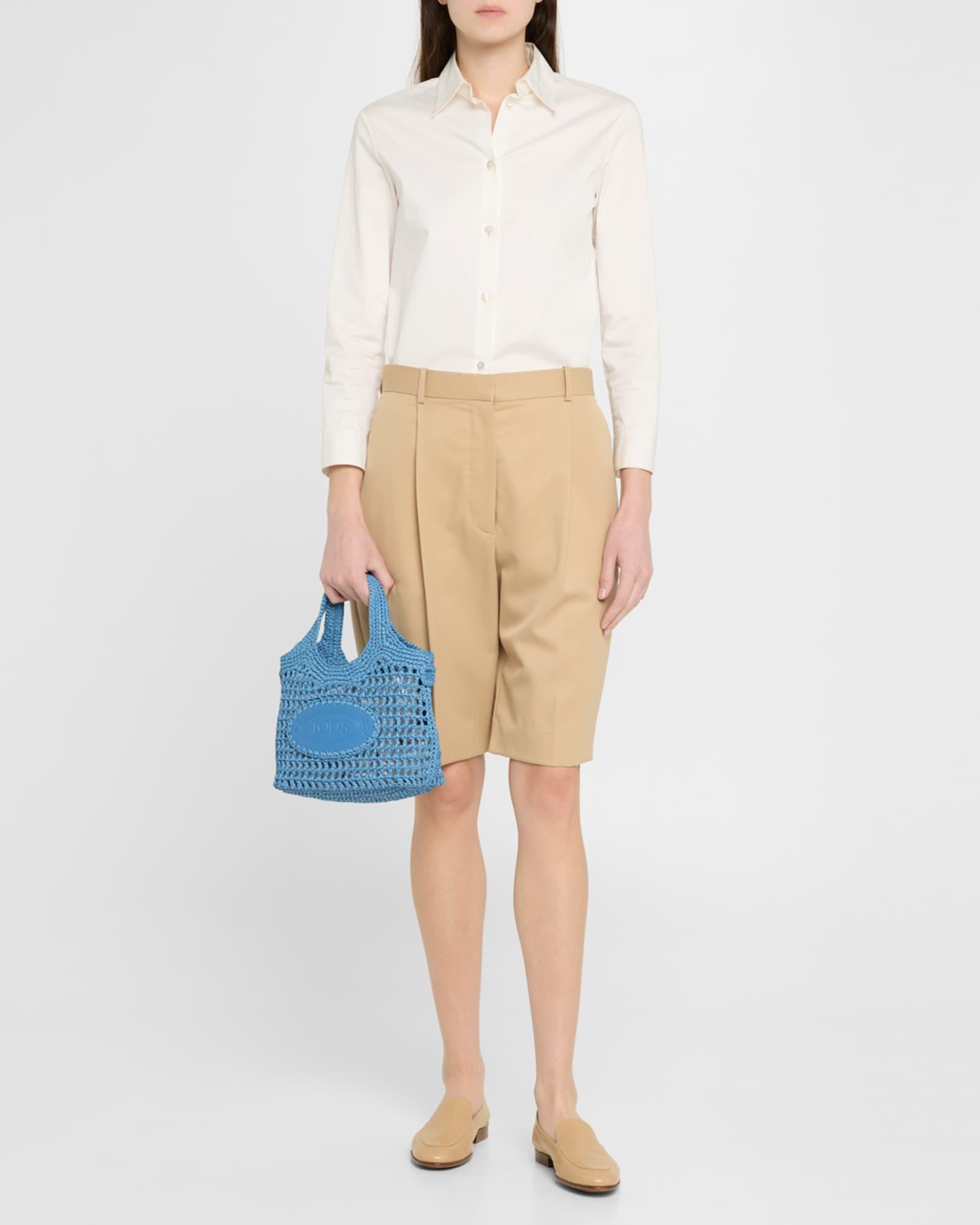 Mini Woven Top-Handle Bag Product Image