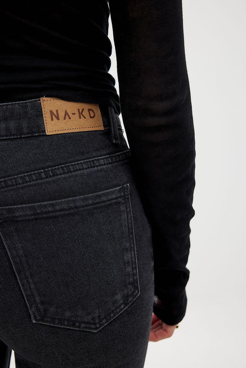 High Waist Flared Denim Product Image