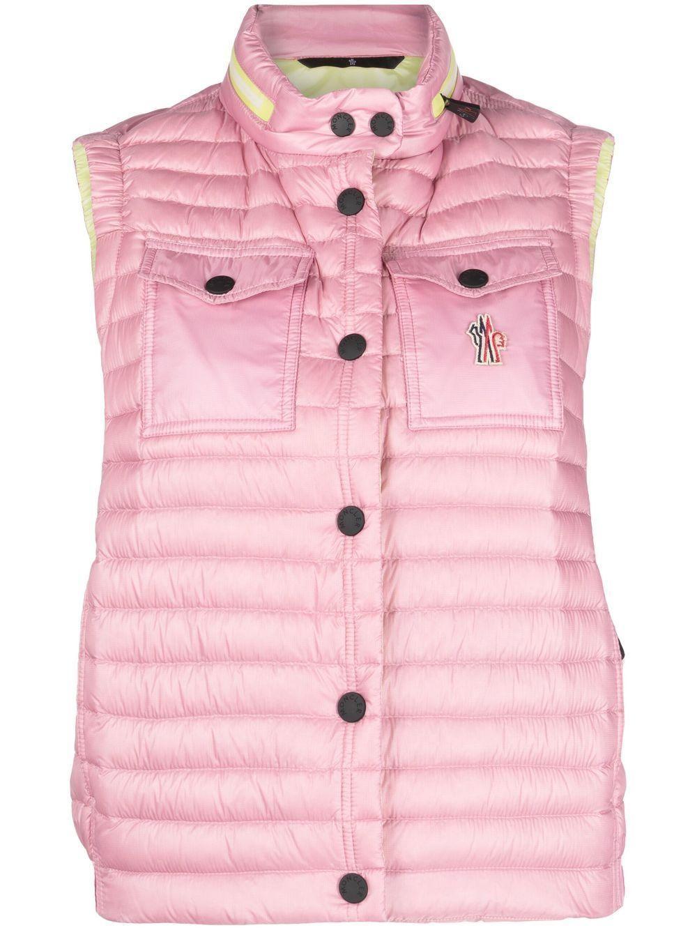 MONCLER Gumiane Puffer Vest In Pink Product Image