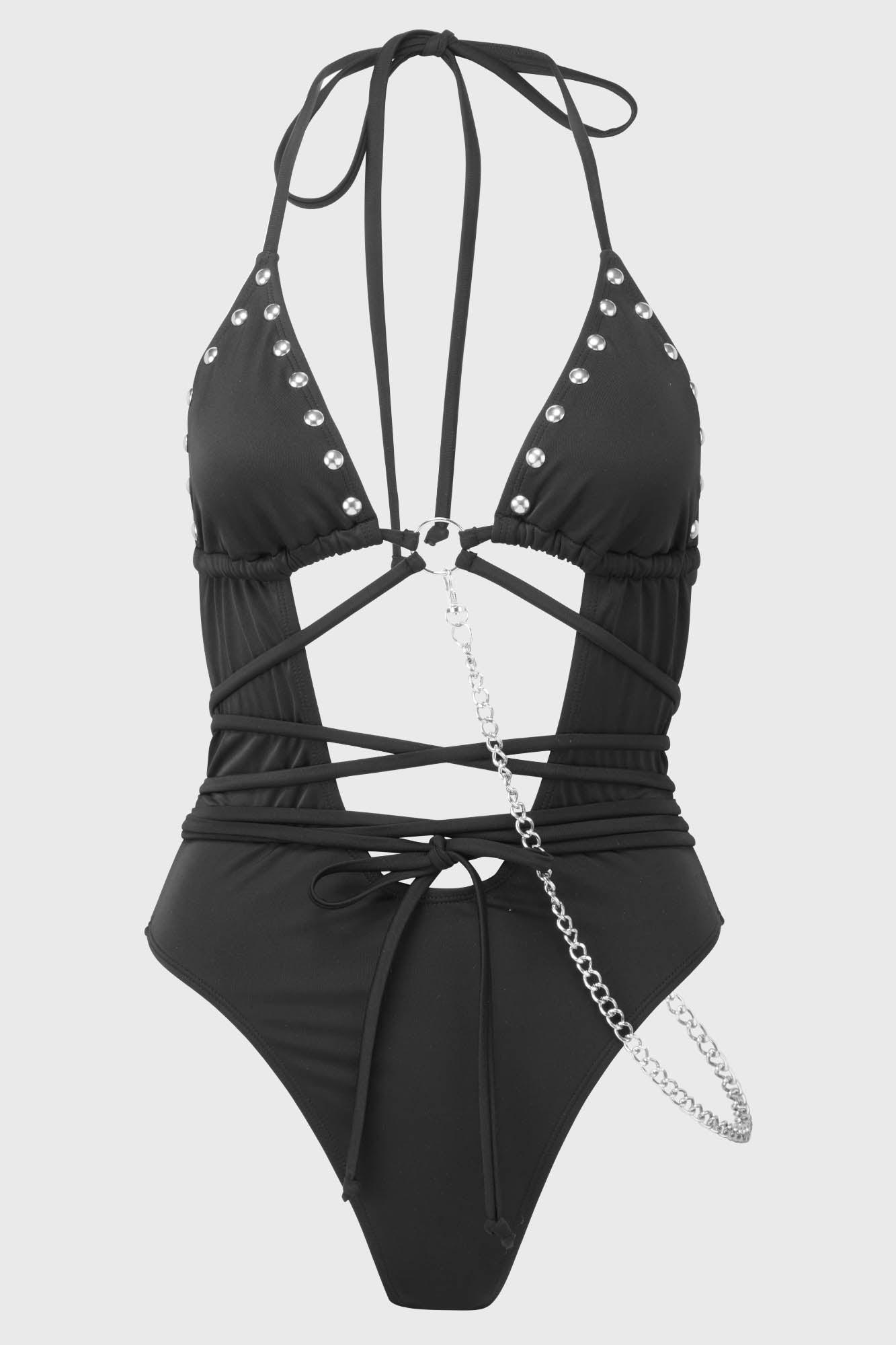 Black Hearted Swimsuit / Black / 83% Polyamide 17% Elastane Product Image