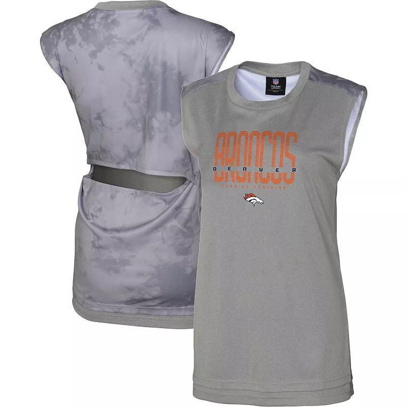 Womens Gray Denver Broncos No Sweat Tank Top Product Image