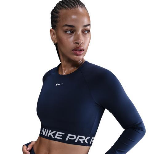 Womens Nike Pro Dri-FIT Cropped Long-Sleeve Top | FV5484-410 Product Image