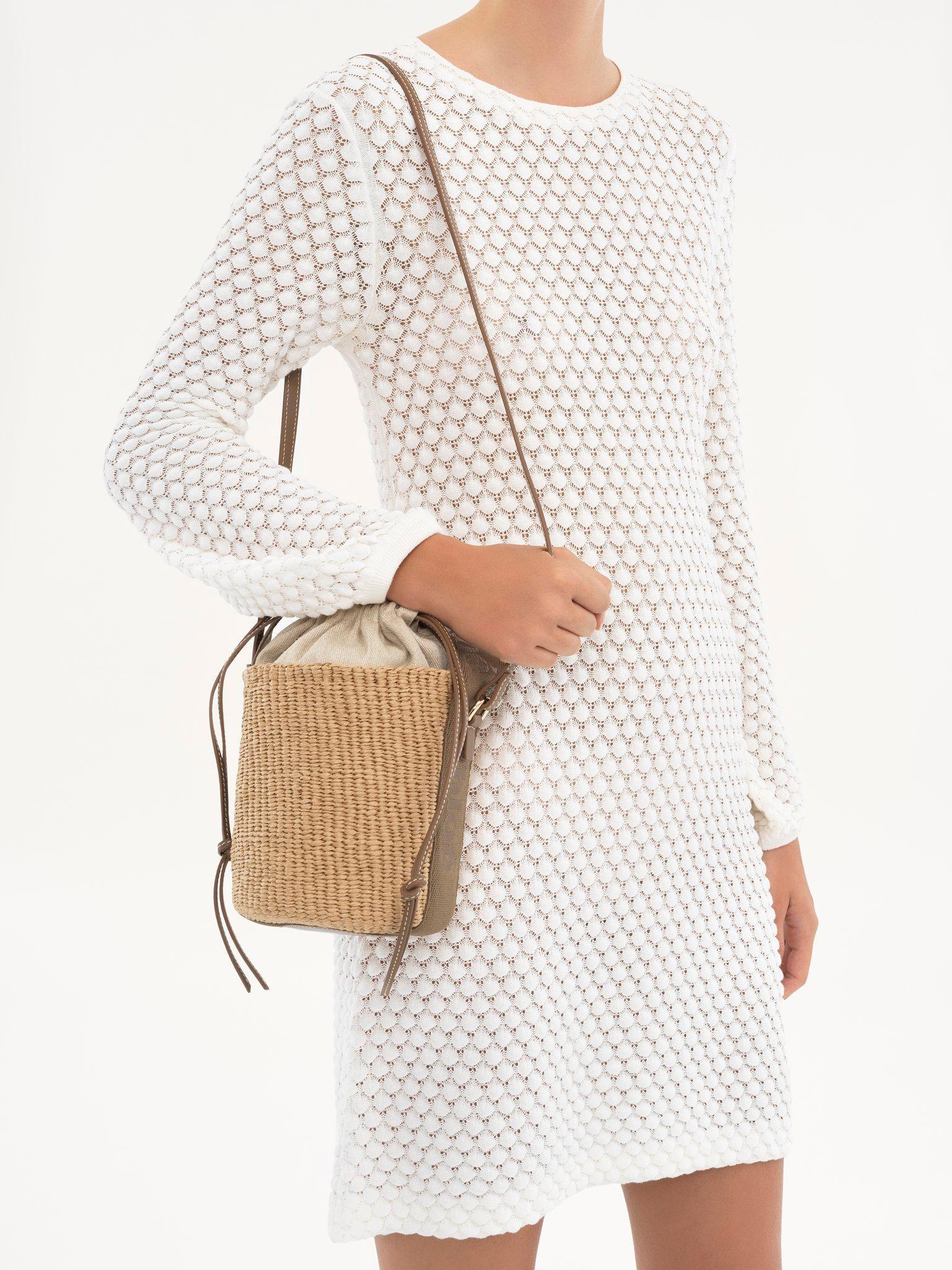 Small Woody basket in natural fibers Product Image