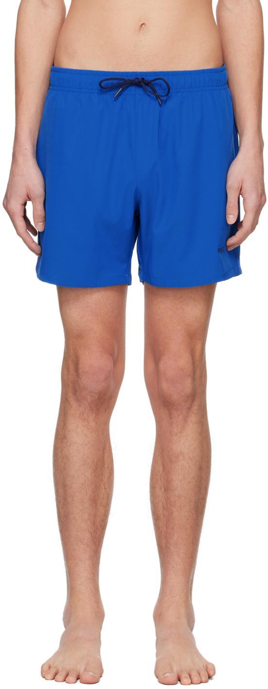 HUGO BOSS Blue Quick Drying Swim Shorts Product Image