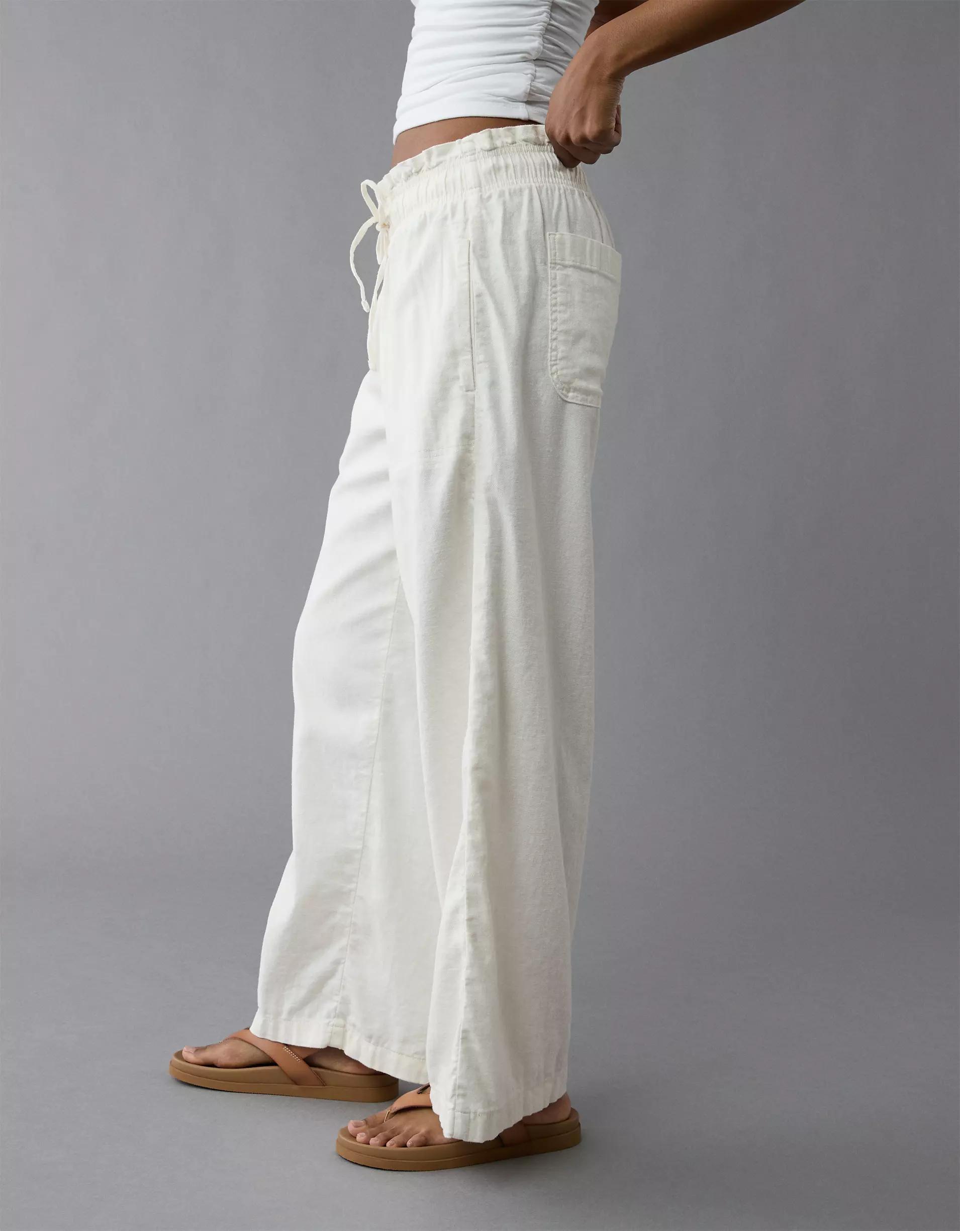 AE Dreamy Drape Linen-Blend Pull-On Pant Product Image
