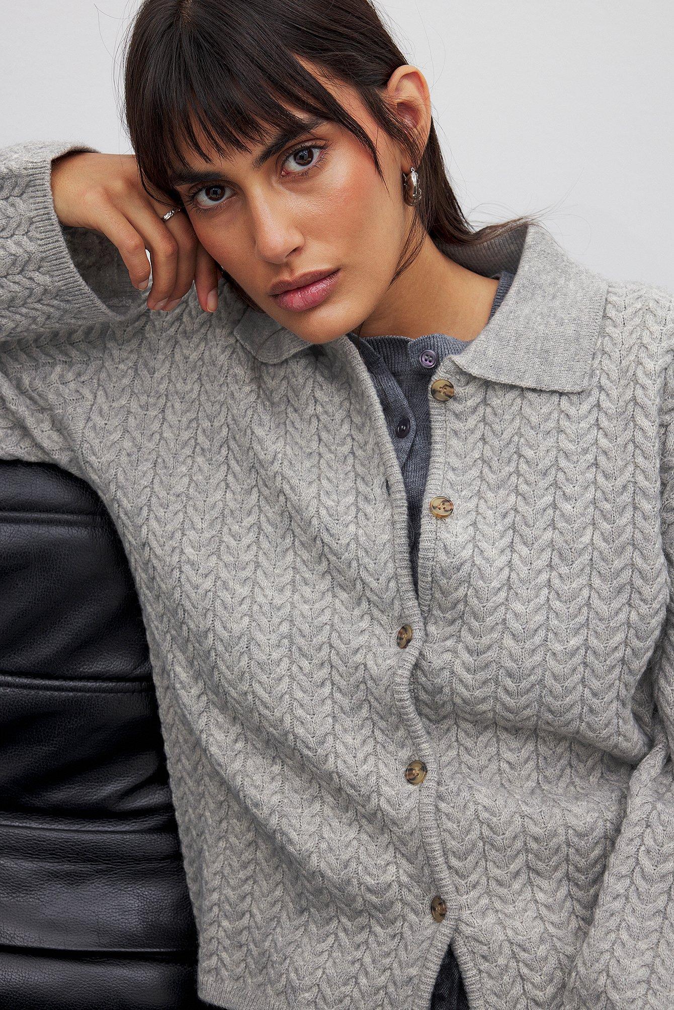 Cable Knitted Cardigan Product Image