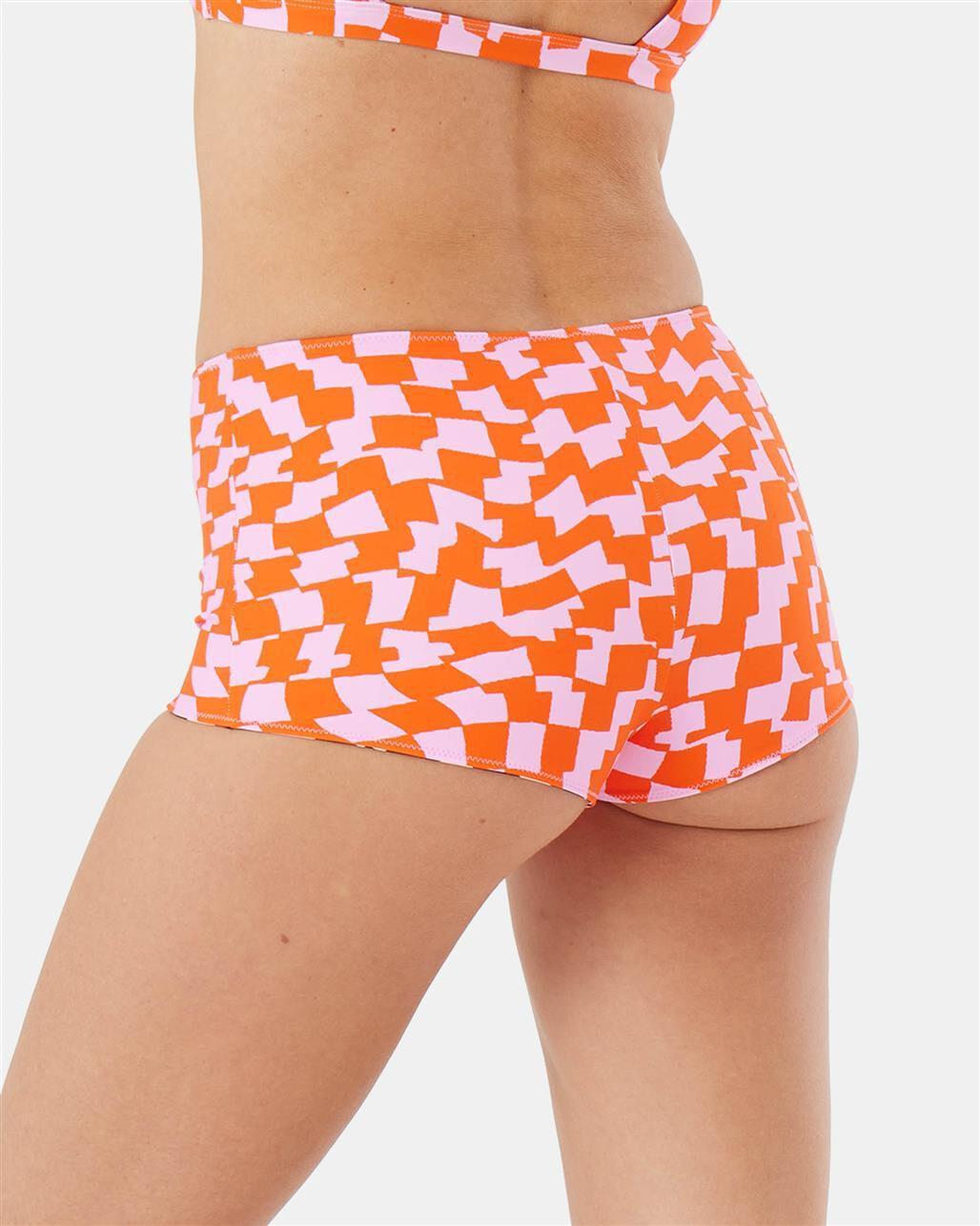 ROXY Checked Out Reversible Shortie Bikini Bottom Product Image