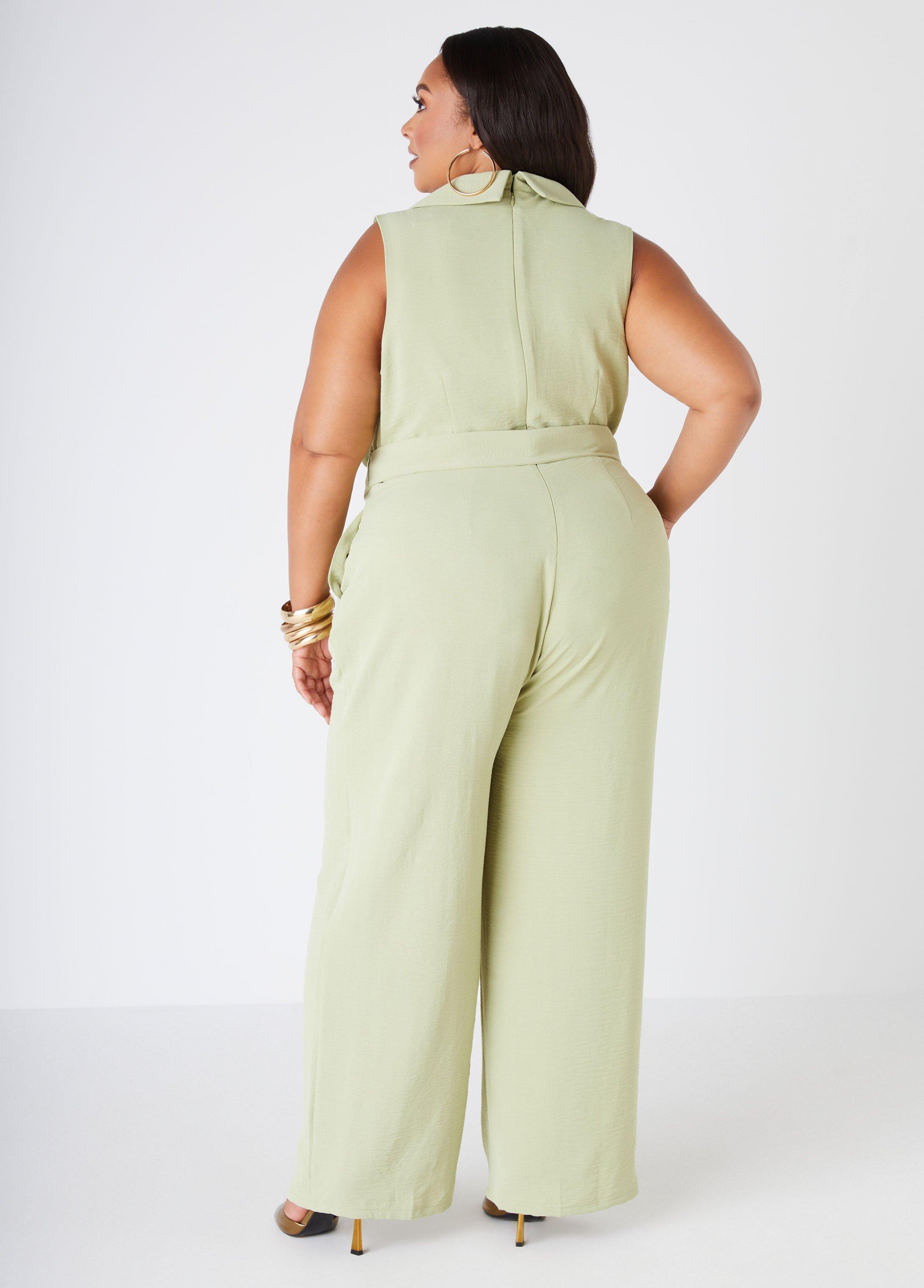 Double Breasted Wide Leg Jumpsuit Product Image