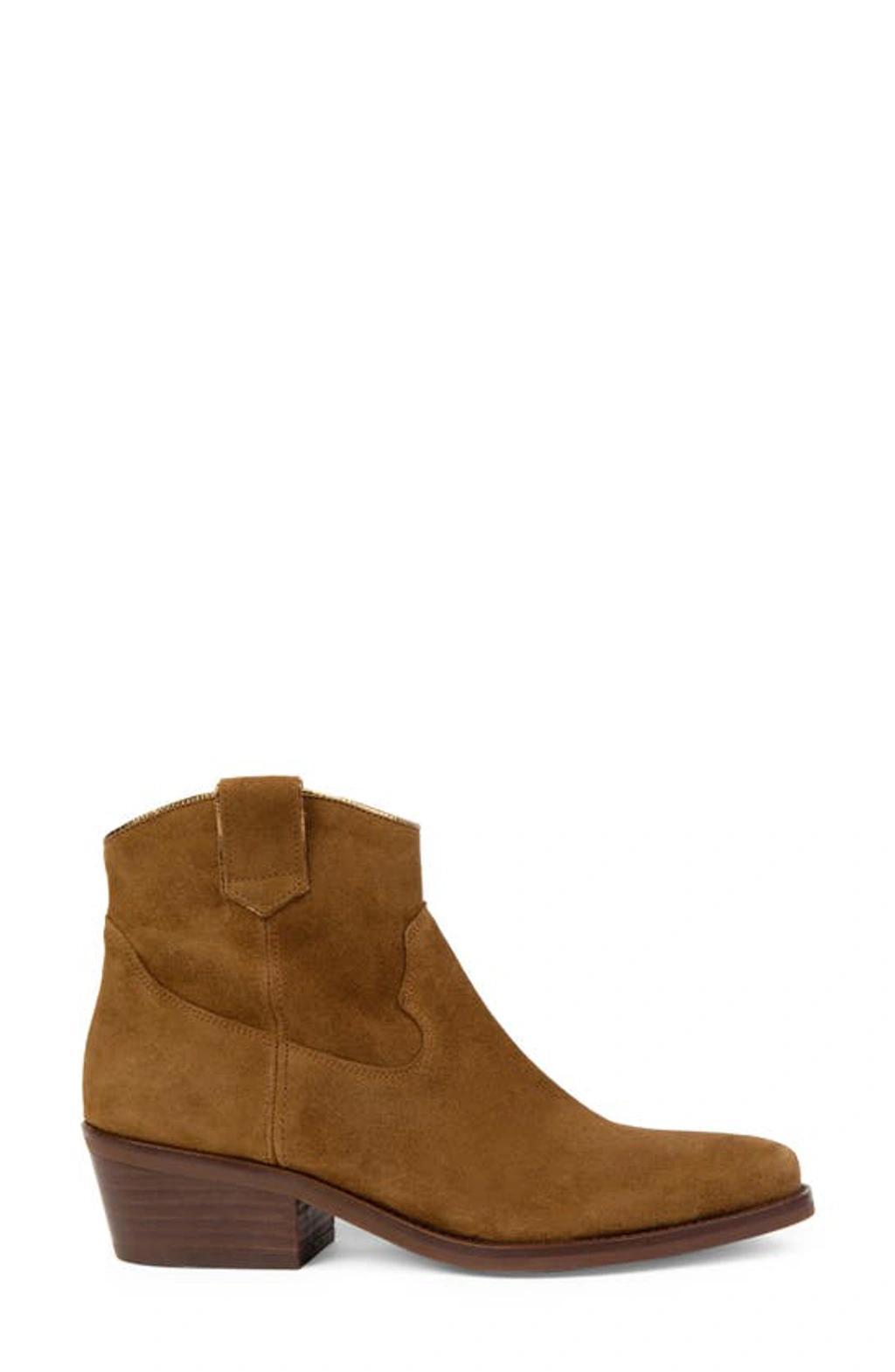 PENELOPE CHILVERS Cassidy Suede Cowboy Boot In 221 Tan Product Image