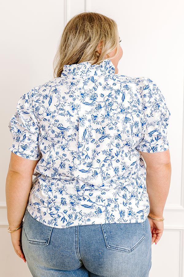 Garden Views Floral Button Up Curves Product Image