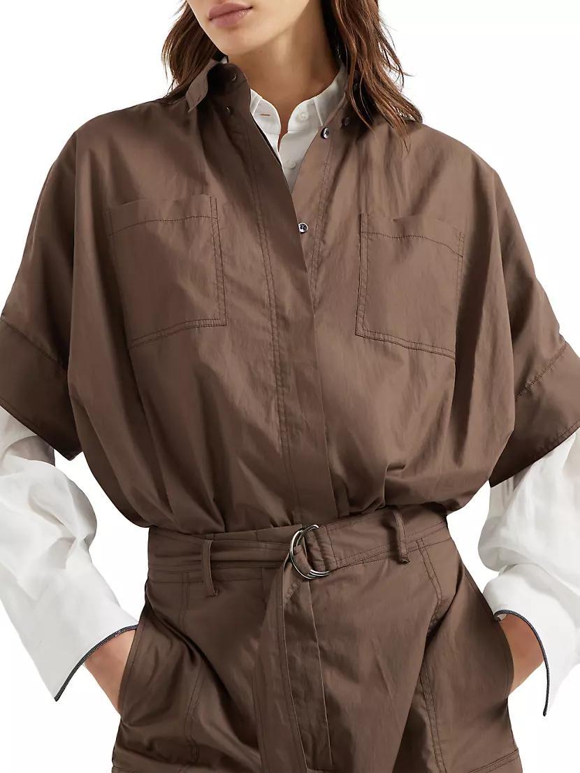 Lightweight Poplin Utility Jumpsuit Product Image