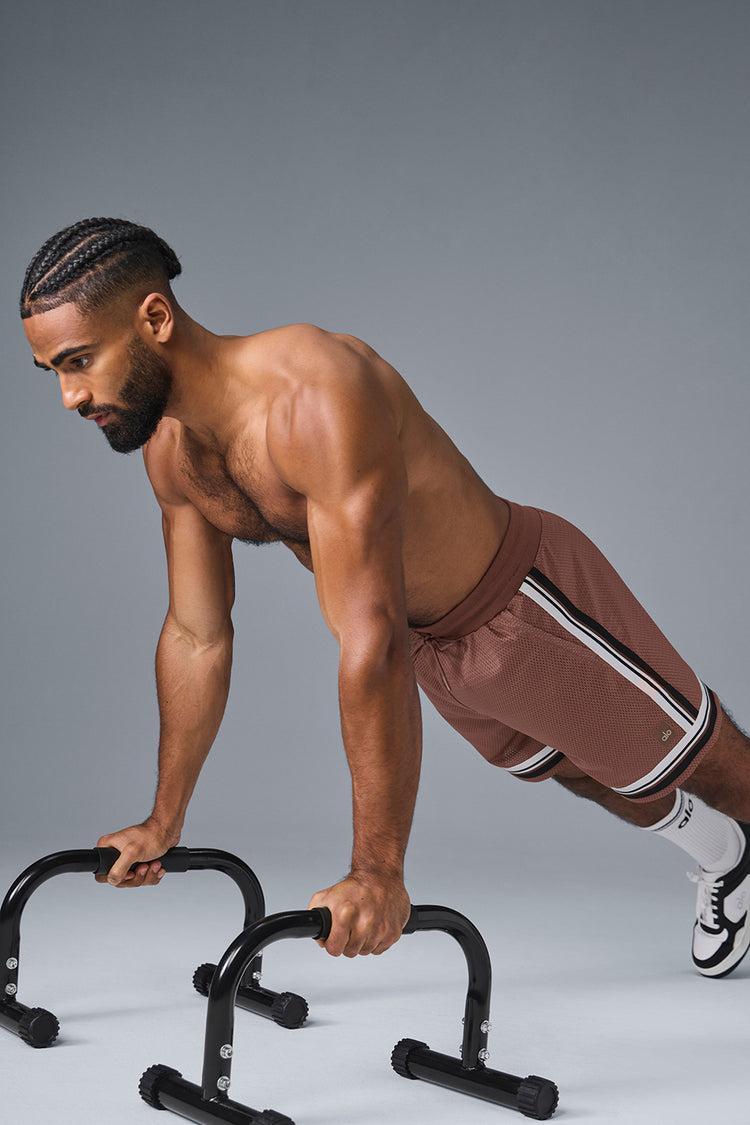 7" Key Mesh Basketball Short - Chestnut Product Image