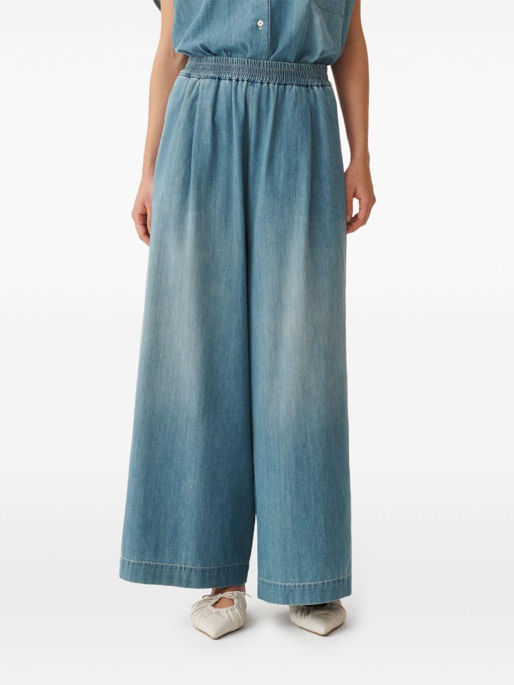 denim palazzo pants Product Image