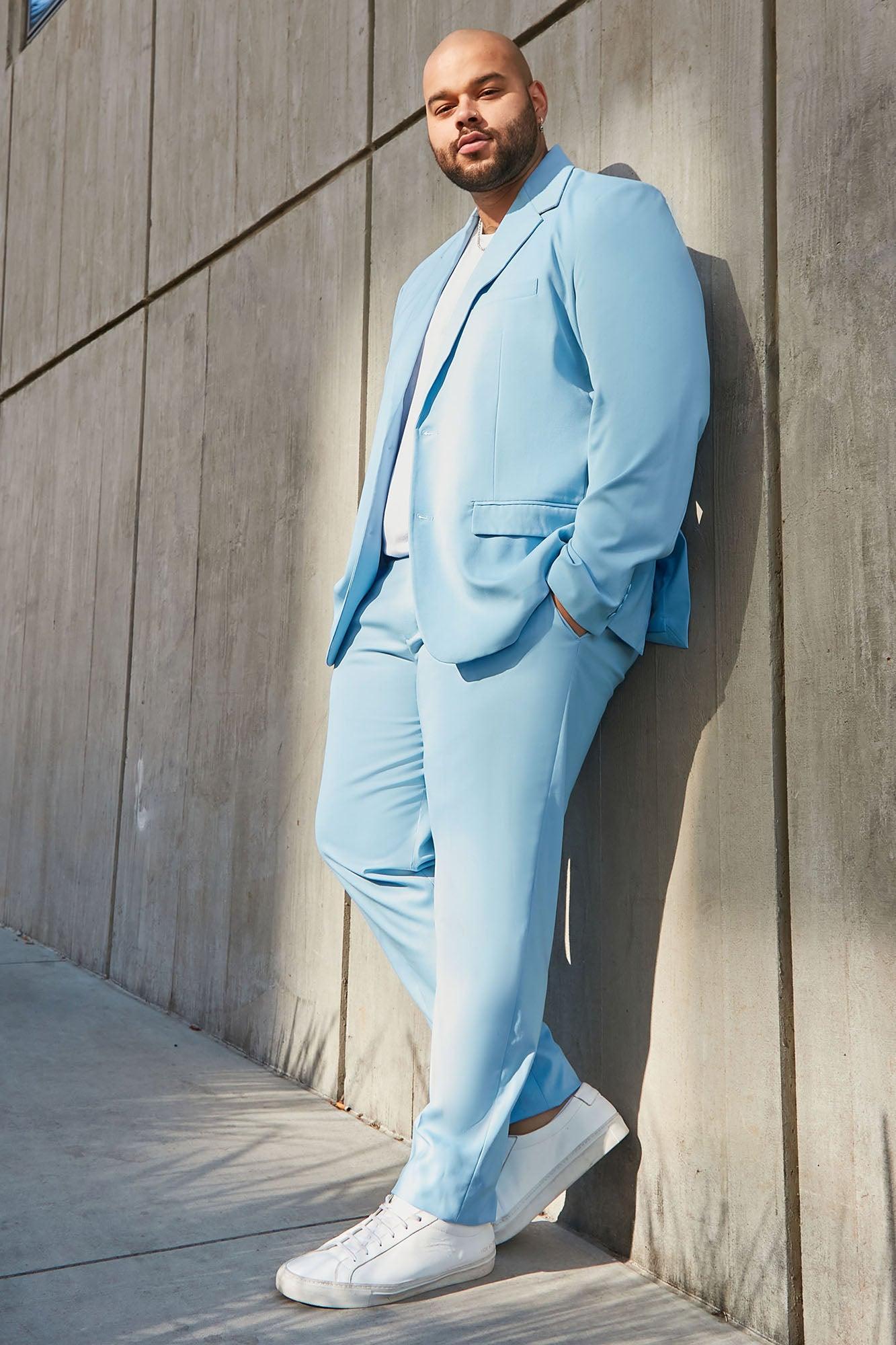 The Modern Stretch Suit Jacket - Light Blue Product Image