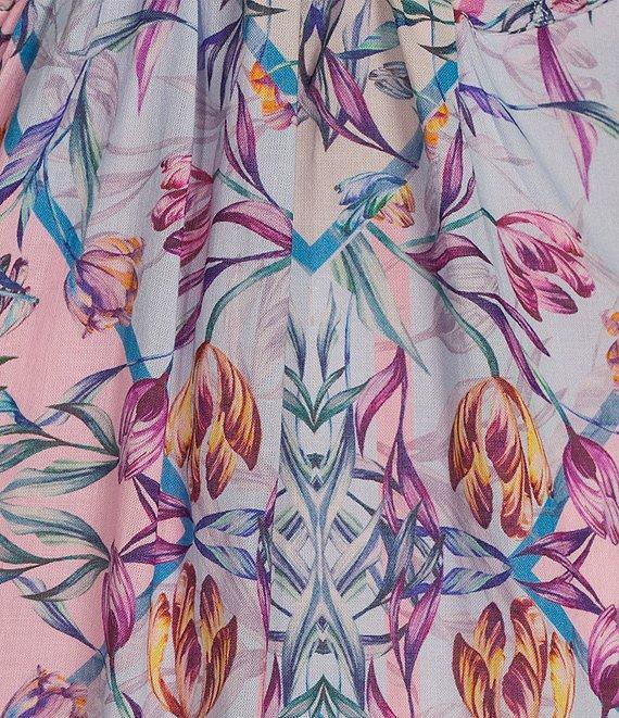 Steve Madden Brianna Printed Halter Sleeveless Maxi Dress Product Image