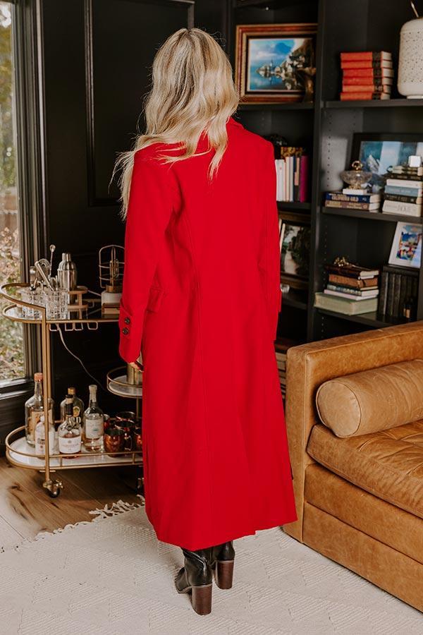 City Nights Coat in Red Product Image