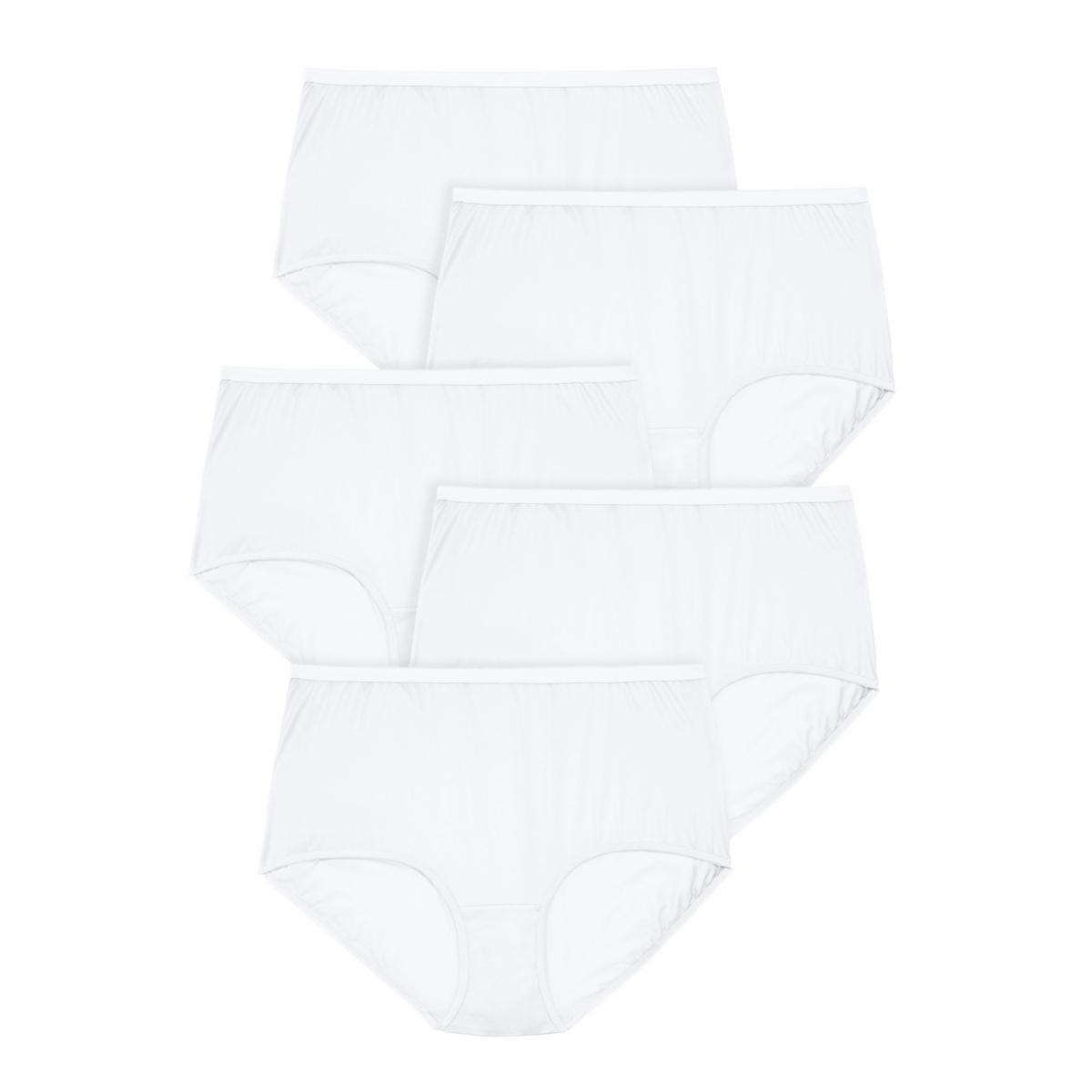 Comfort Choice Womens Nylon Brief 5-Pack Product Image