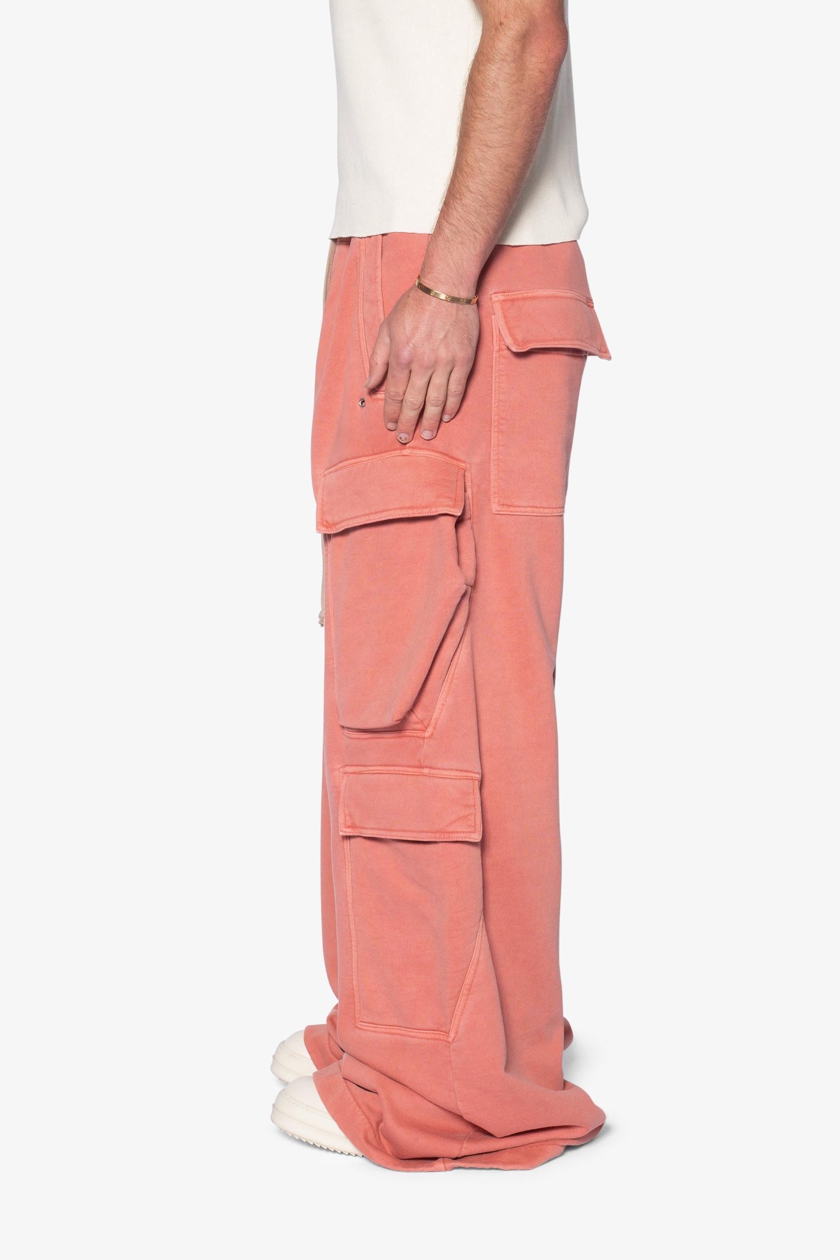 Rave Double Cargo Sweatpants - Rust Product Image