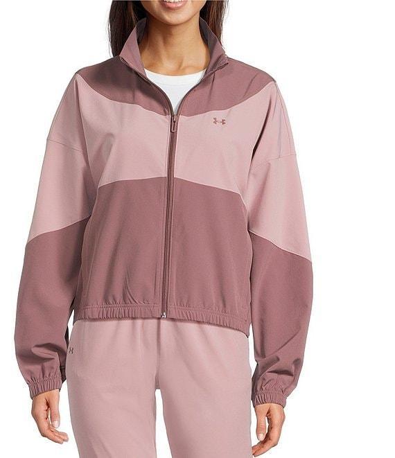 Under Armour Rival Stand Collar Long Sleeve Water Resistant Jacket Product Image