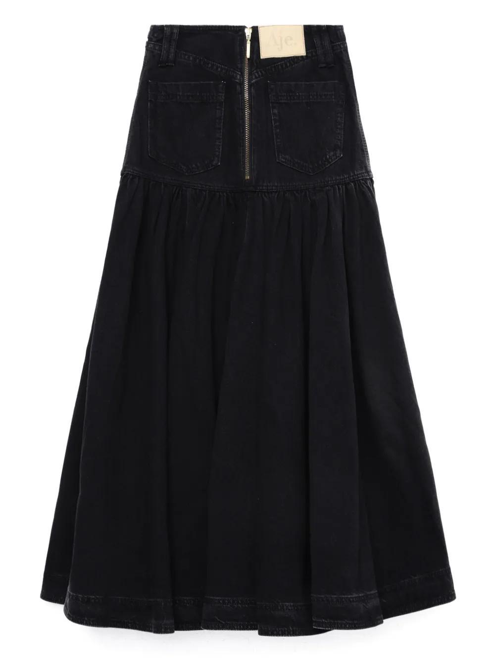 denim A-line skirt Product Image