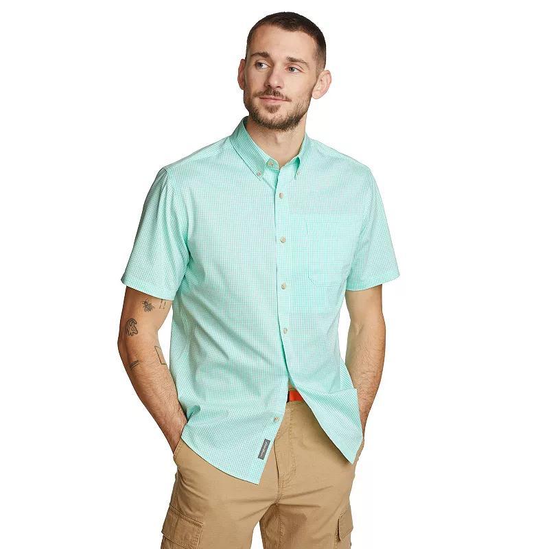 Big & Tall Eddie Bauer Voyager Flex Short Sleeve Button Down Shirt, Mens Product Image