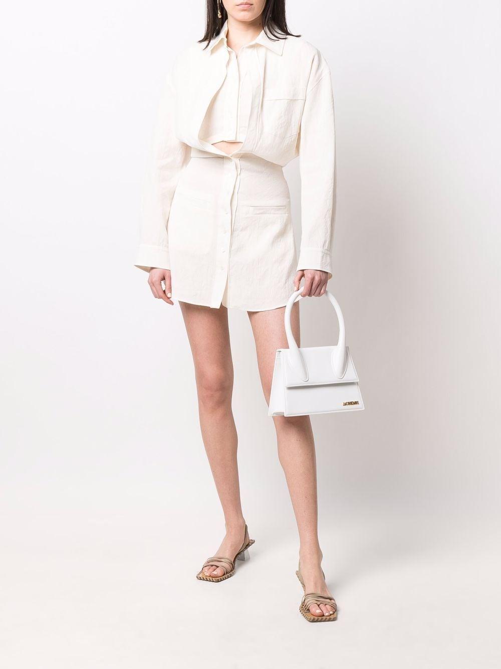 JACQUEMUS Le Grand Chiquito Handbag In White Product Image