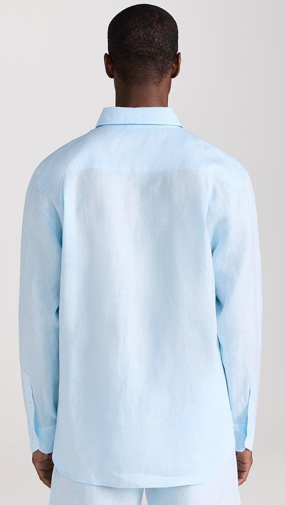 Fanm Mon Halit Embroidered Linen Shirt | Shopbop Product Image