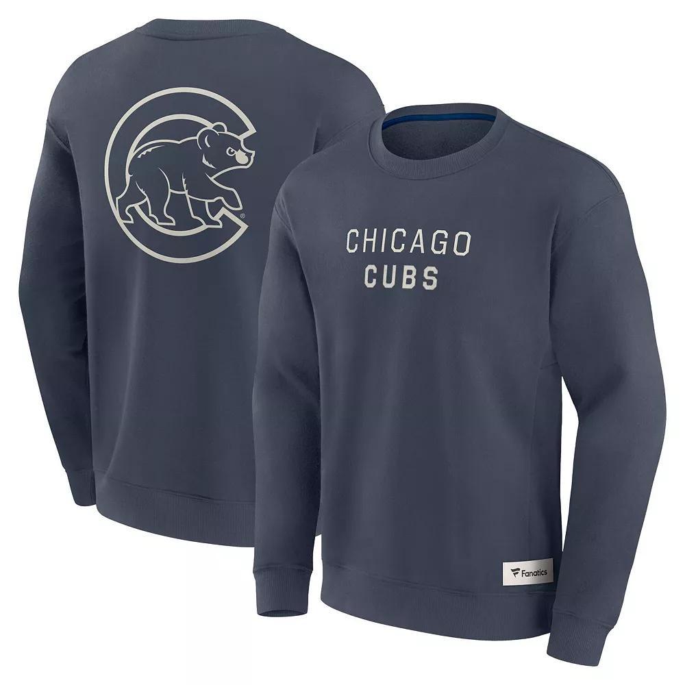 Men's Fanatics Blue Chicago Cubs Elements Future Ground Lettering Pullover Sweatshirt, Size: XL Product Image