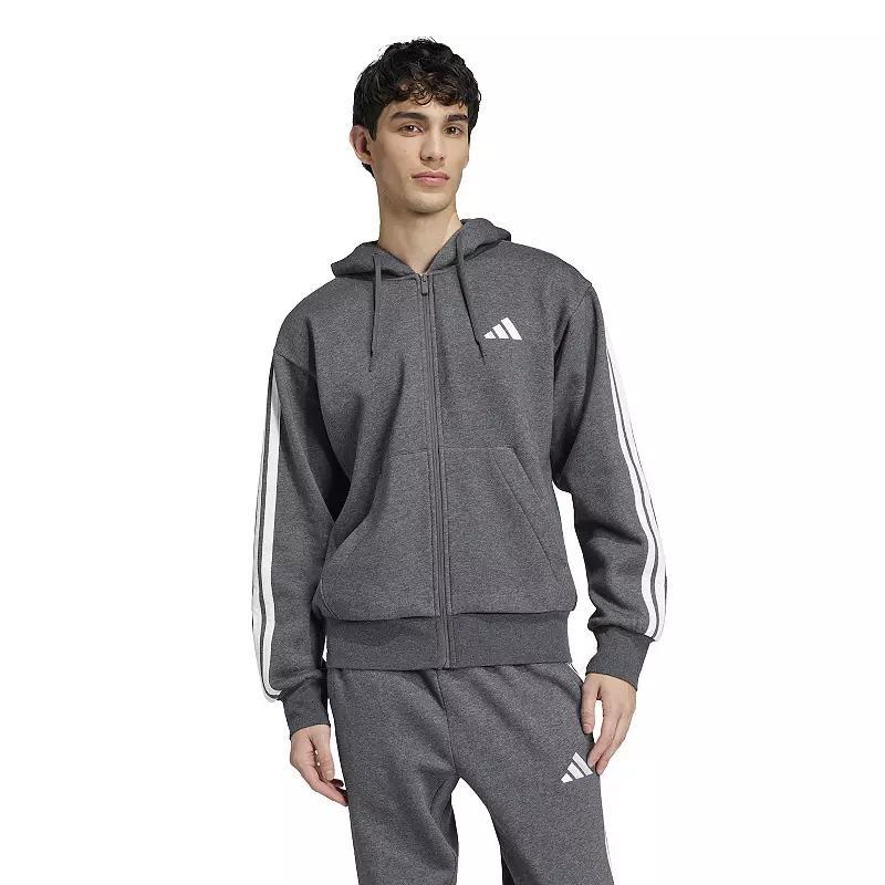 Essentials 3-Stripes Fleece Hoodie Product Image