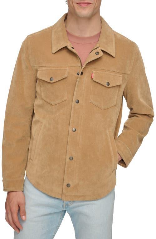 Mens Levis Faux-Suede Shacket, Mens Product Image