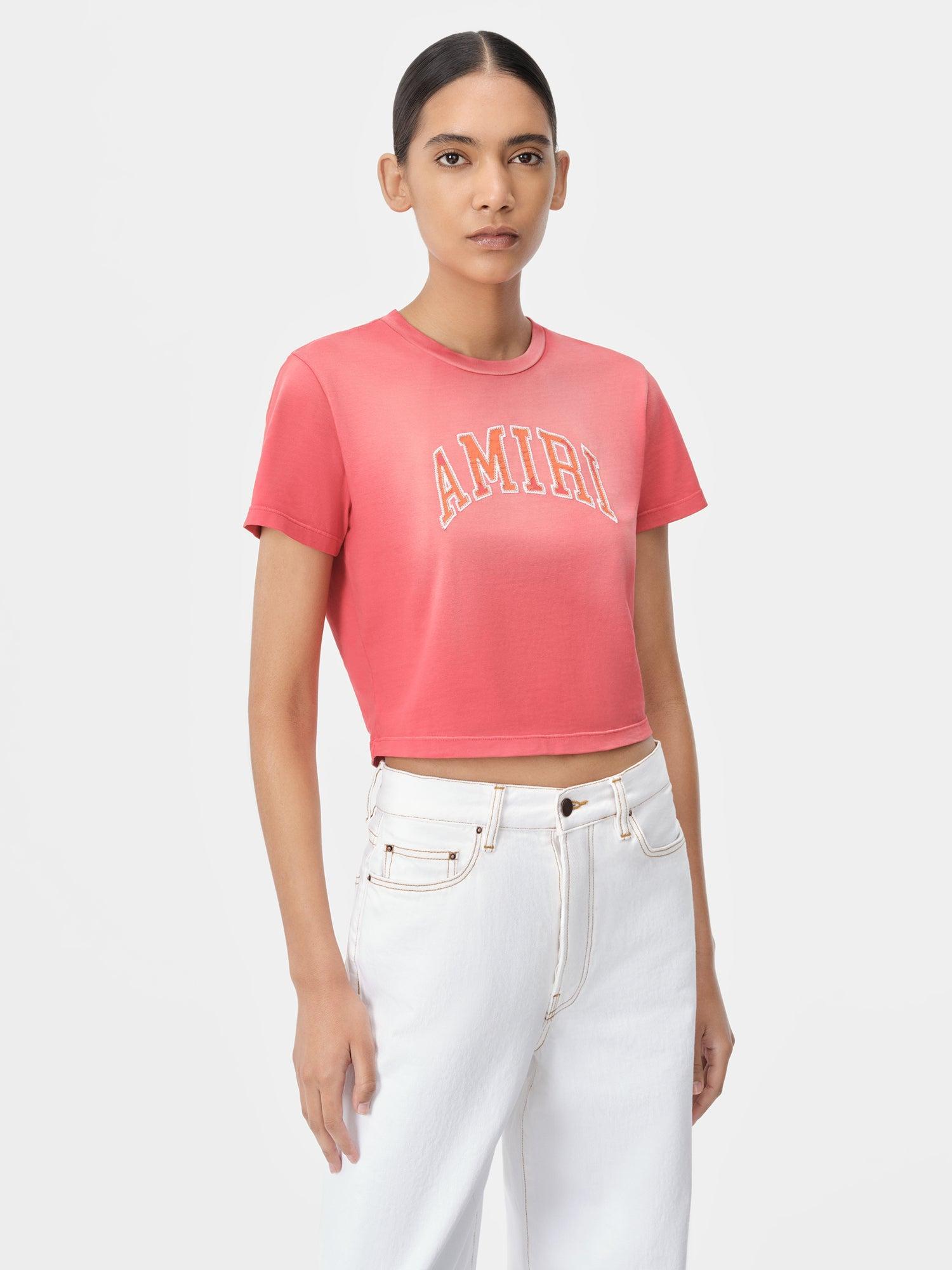 WOMEN - WOMEN'S AMIRI VINTAGE BABY TEE - Flamingo Pink Female Product Image