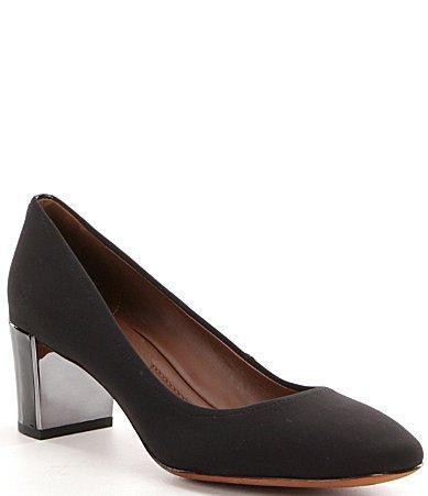 Donald Pliner Corin Crepe Block Heel Pumps Product Image