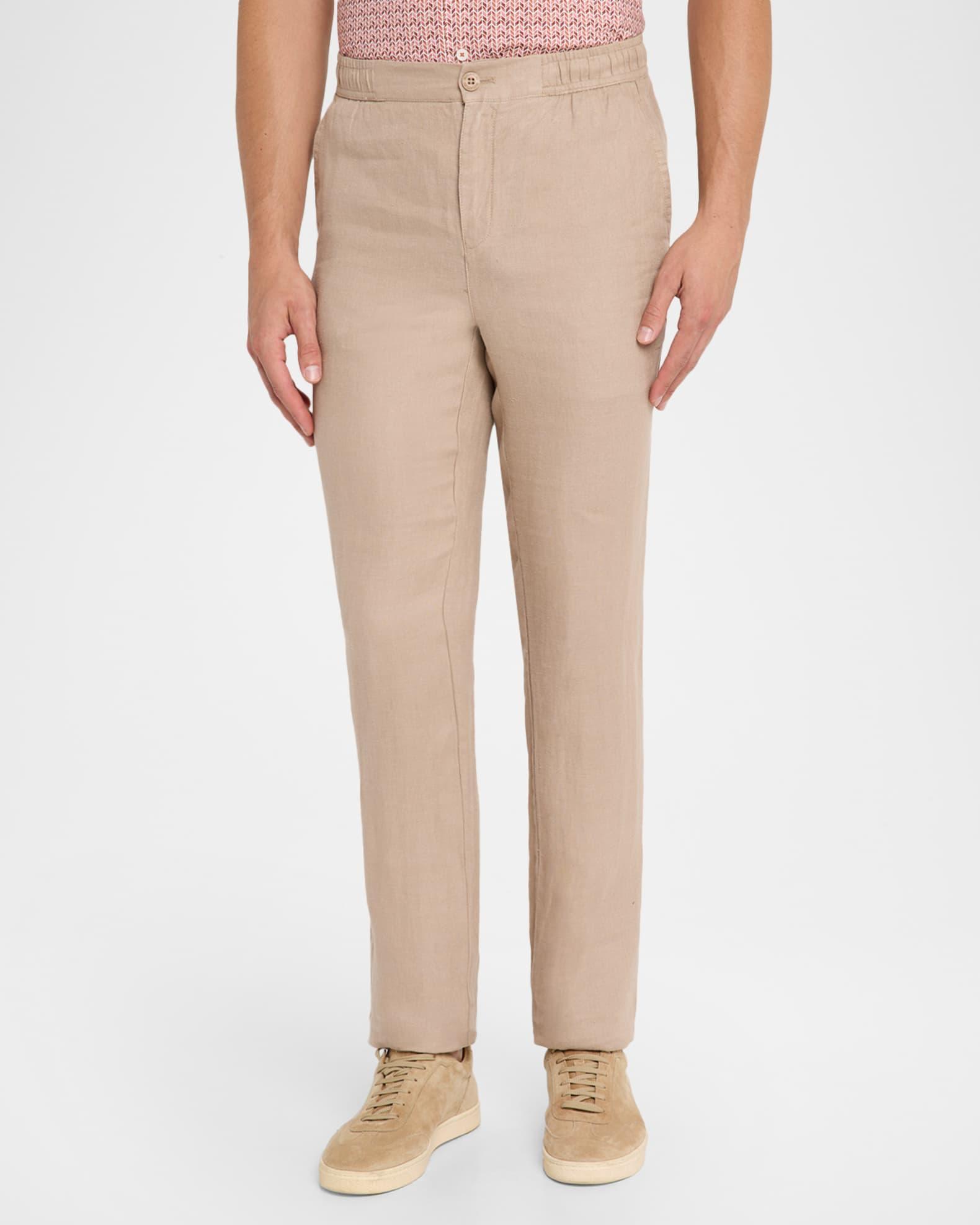 Men's Tristan Linen Drawstring Pants Product Image