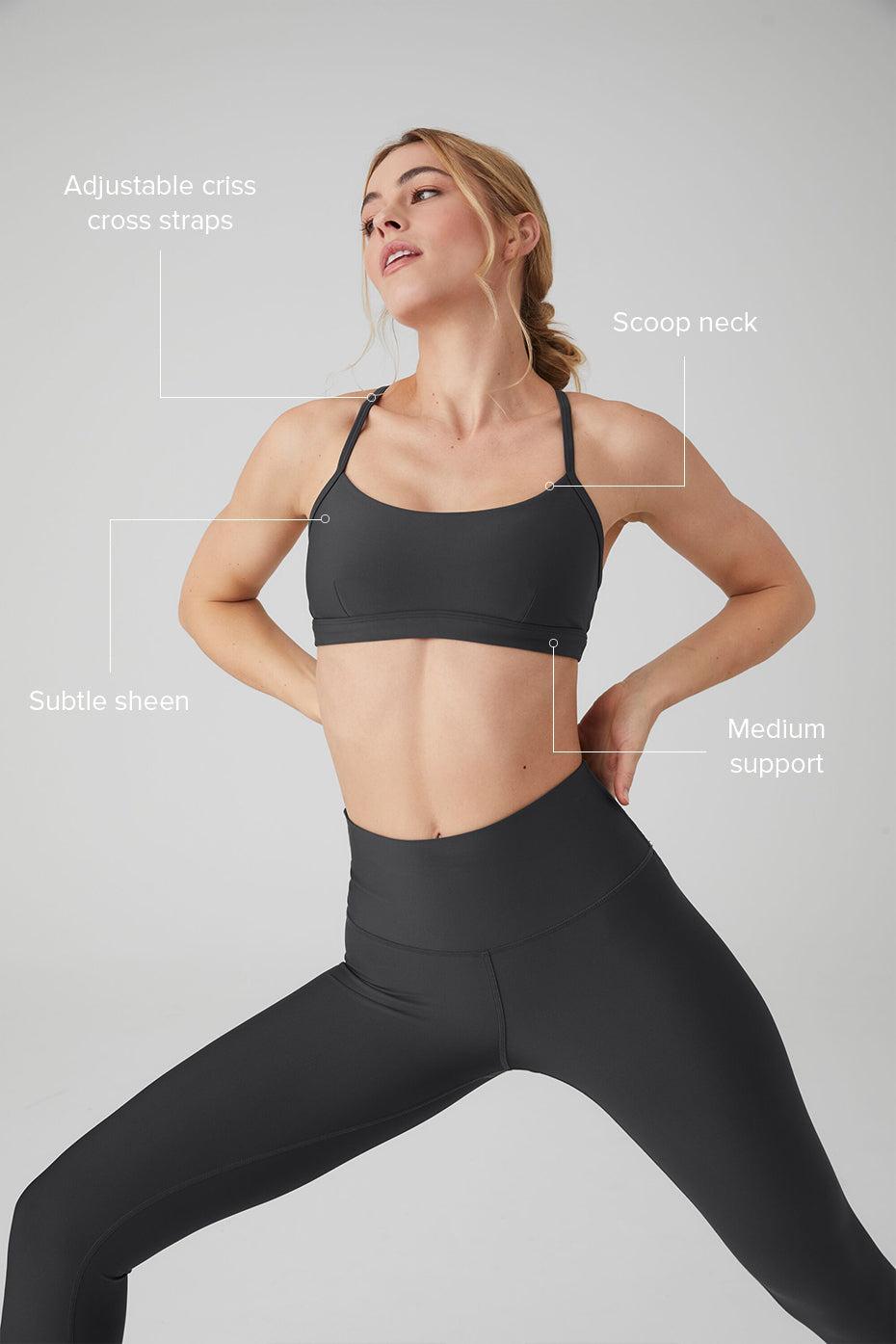 Alo Yoga | Airlift Intrigue Bra Grey Product Image