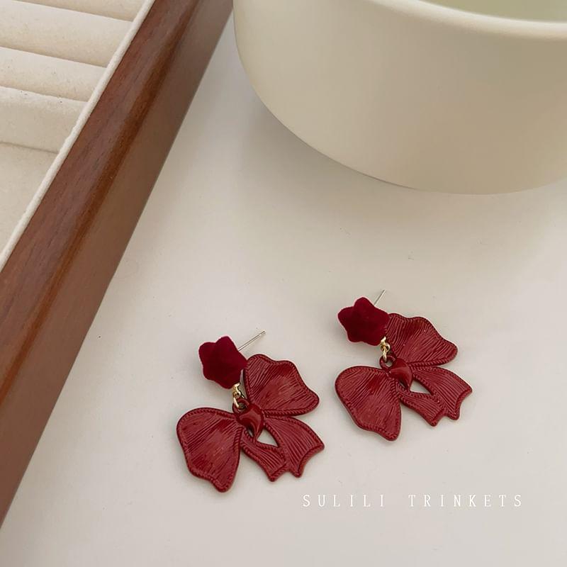 Bow Star Drop Earring Product Image