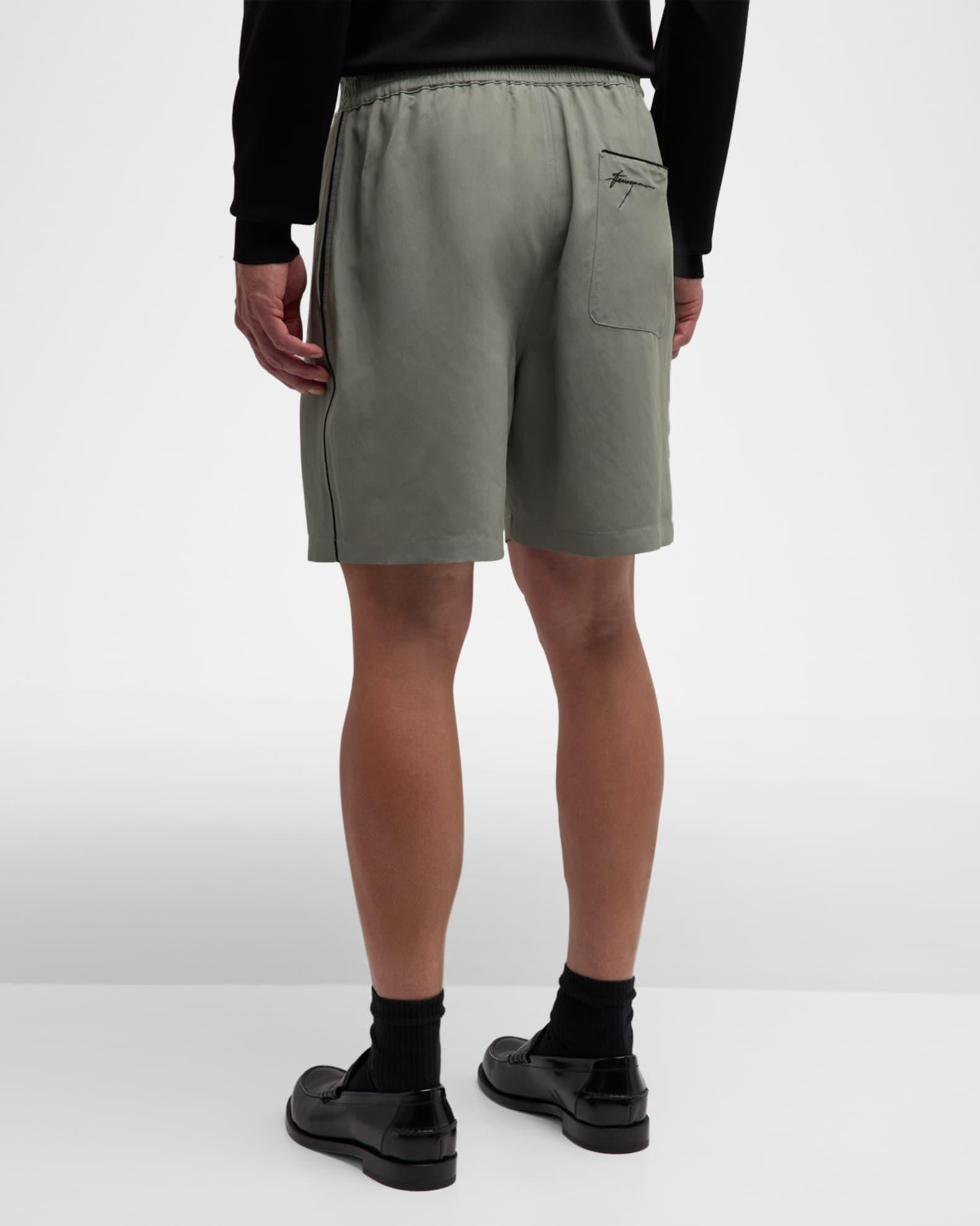 Men's Piped Nylon-Blend Shorts Product Image