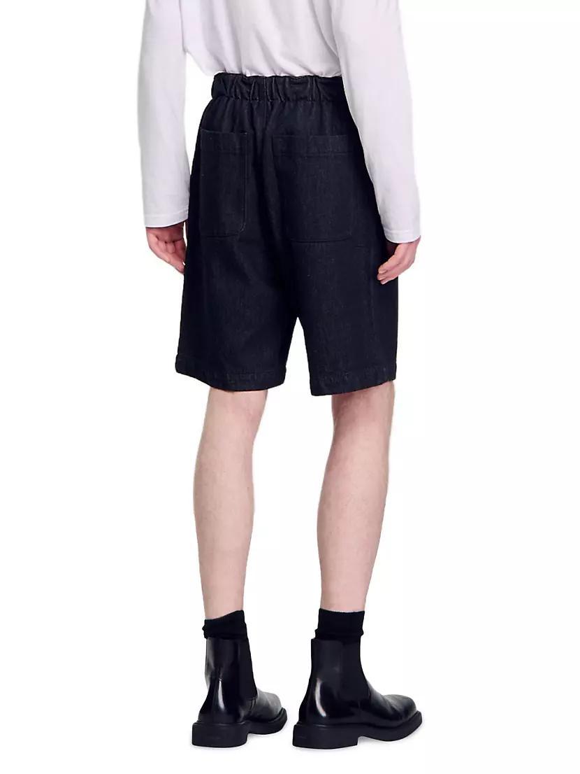 Raw Denim Bermuda Shorts Product Image