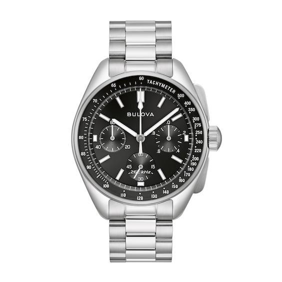 Bulova Mens Lunar Pilot Quartz Chronograph Stainless Steel Bracelet Watch Product Image