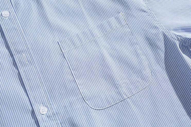 RT No. 9362 SKY BLUE STRIPE BUTTON-UP SHIRT Product Image