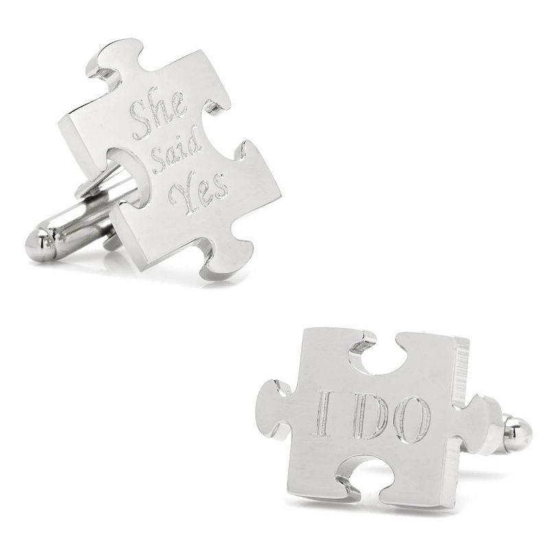 Wedding Puzzle Piece Cufflinks Product Image