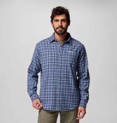 Columbia Mens Cornell Woods Flannel Long Sleeve Shirt- Product Image