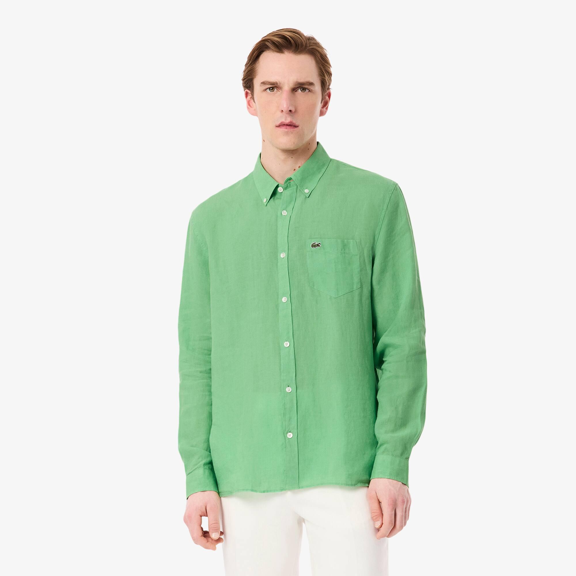 Regular Fit Linen Shirt Product Image