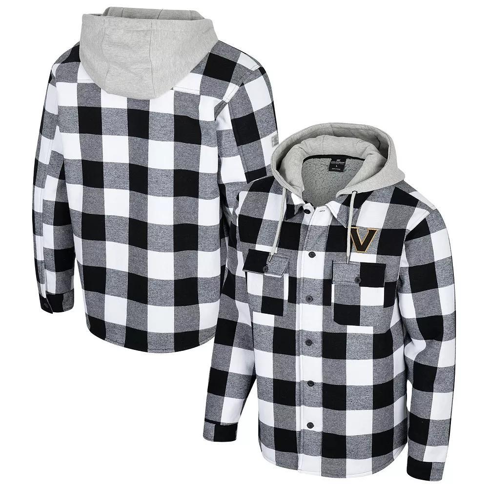 Mens Colosseum /White Vanderbilt Commodores Buffalo Plaid Full-Zip Hoodie Jacket Product Image