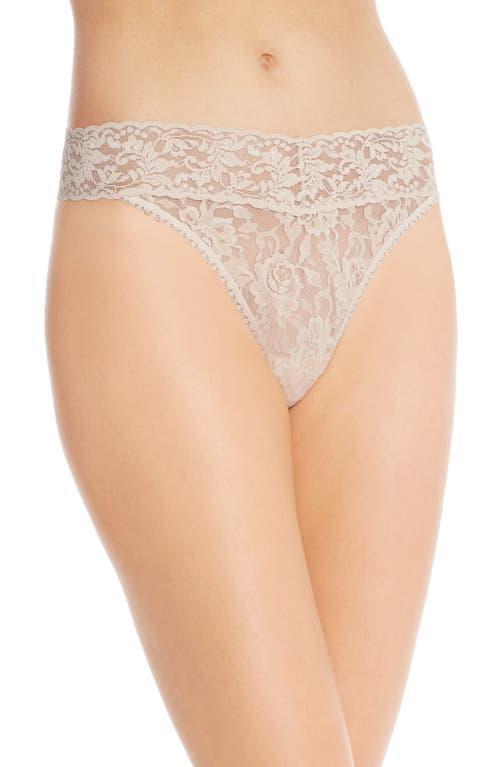 Stretch Lace Traditional-Rise Thong Product Image