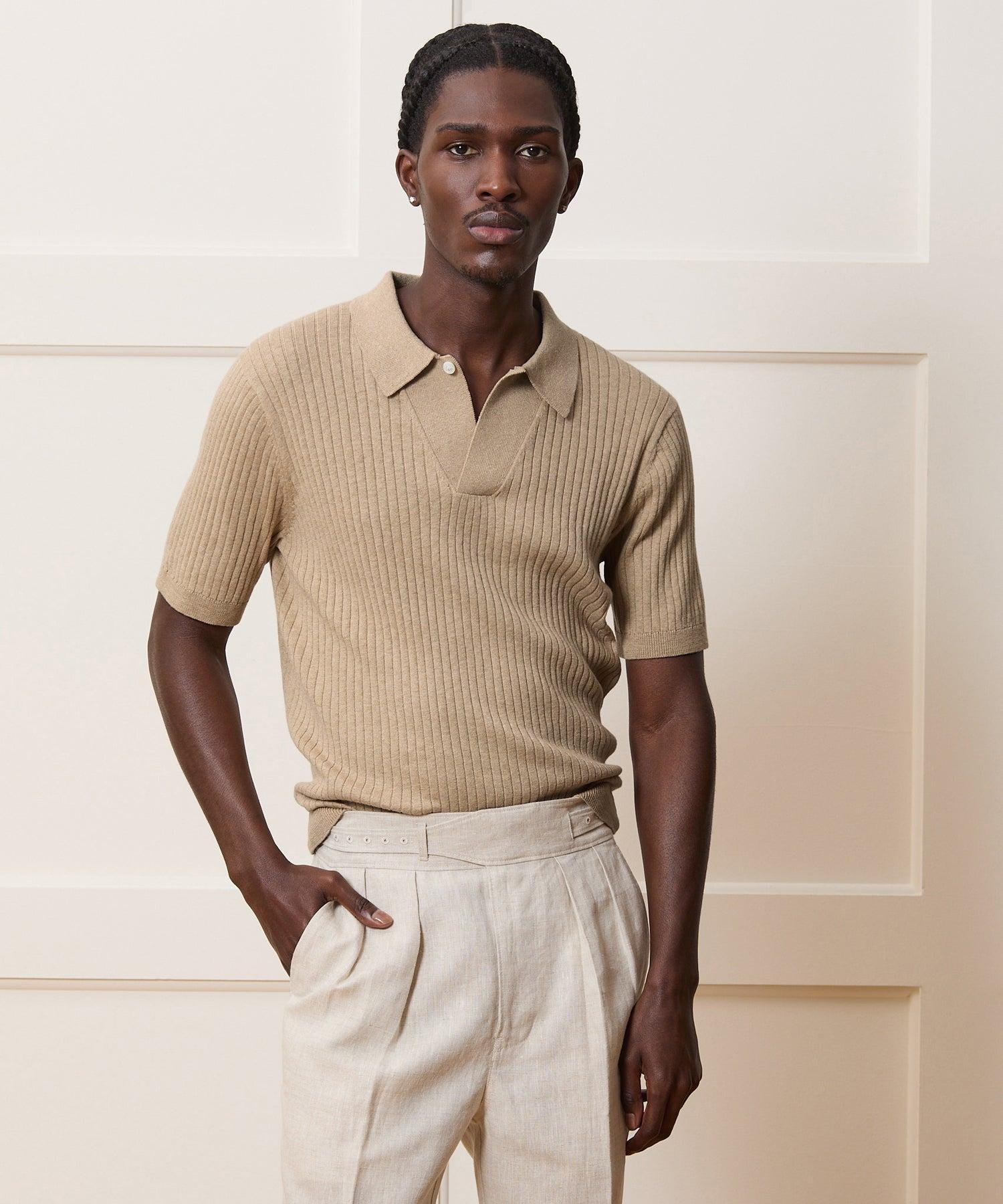 Cotton-Cashmere Sweater Polo Product Image