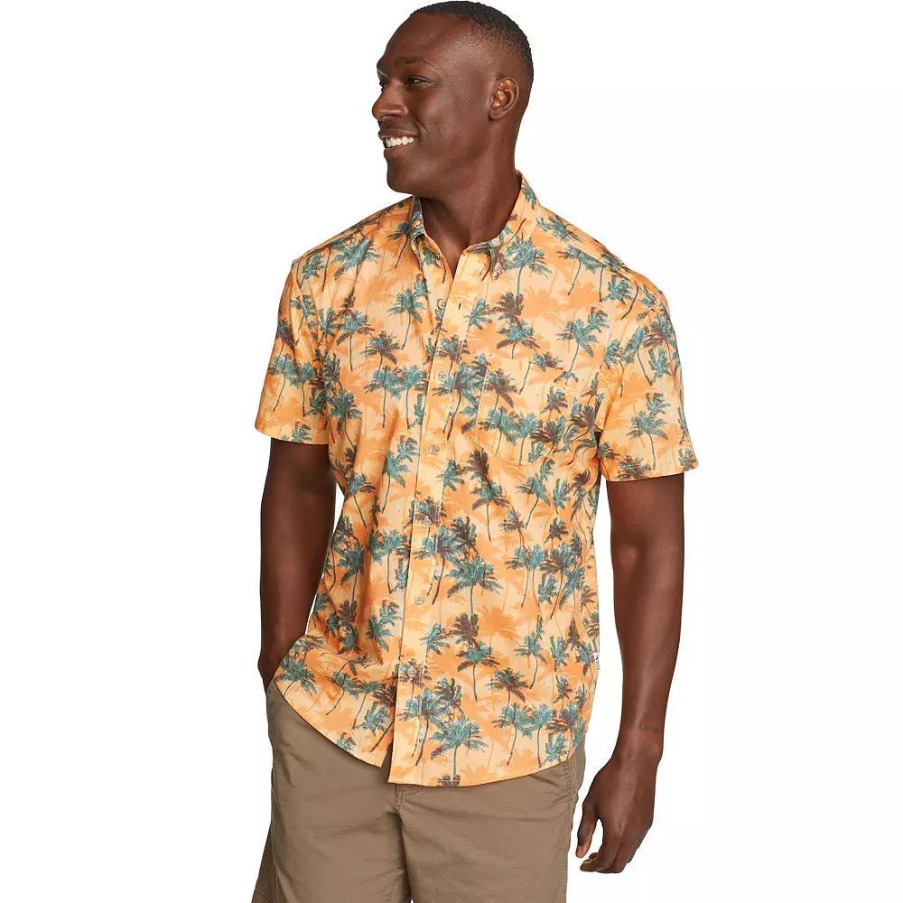 Big & Tall Eddie Bauer Short Sleeve Baja Shirt, Men's, Size: 3XL Tall, Pink Product Image