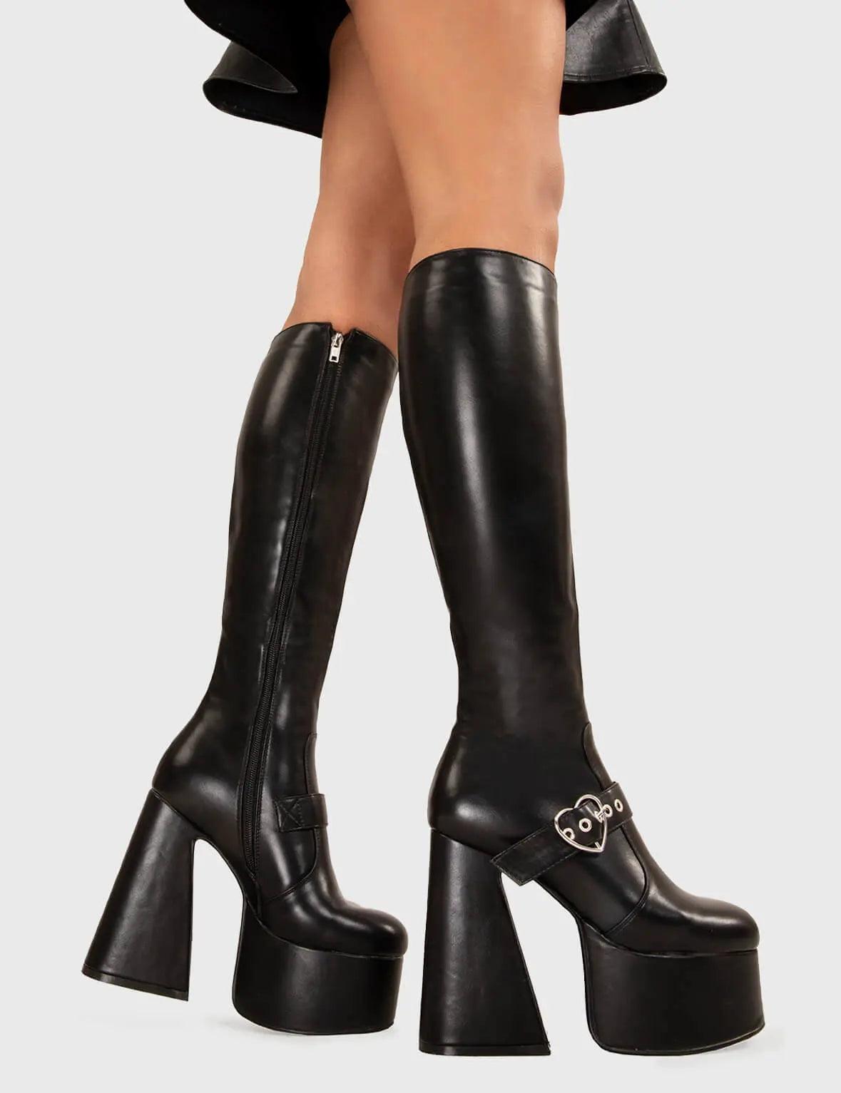 Walk With Love Platform Knee High Boots Product Image