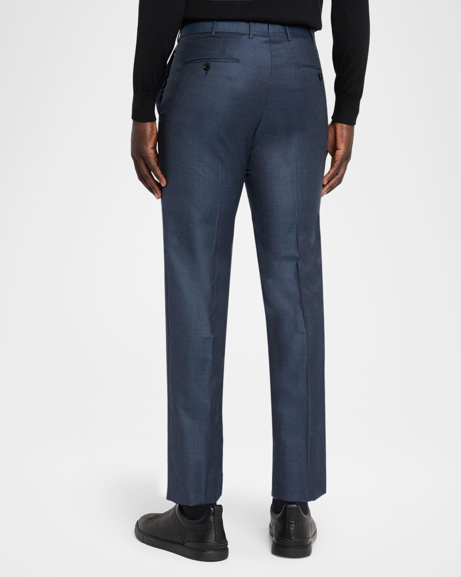 Men's Wool Sharkskin Modern Fit Trousers Product Image