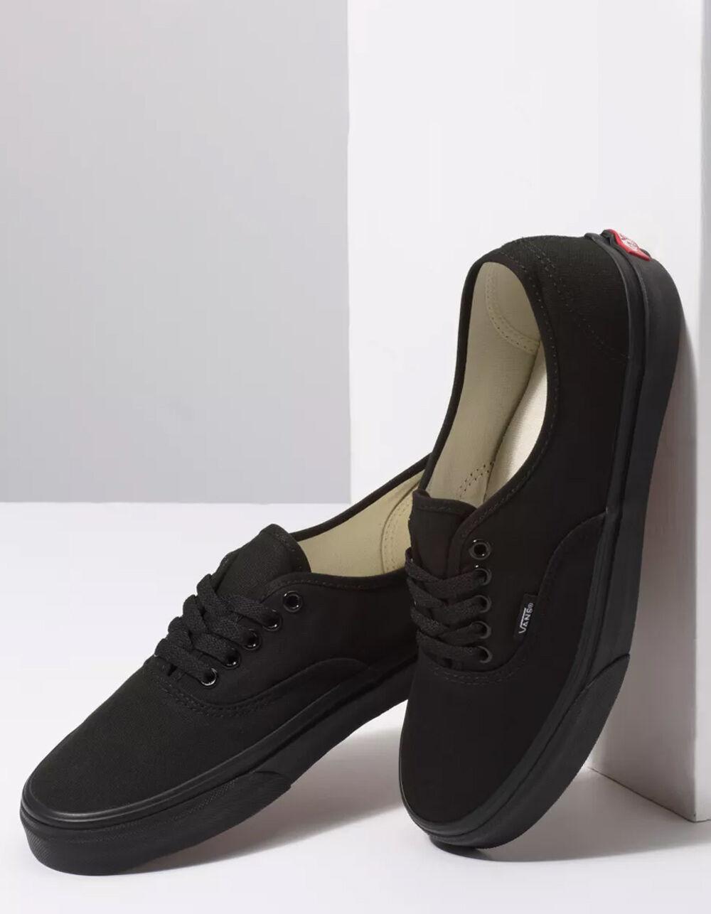 VANS Authentic Black & Black Shoes Product Image